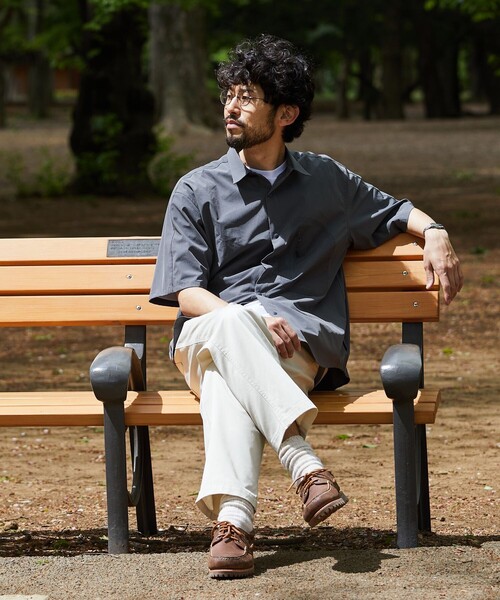 【セール】+phenix/プラスフェニックス TECH SS-SHIRT/テック ショートスリーブシャツ/半袖/リラックスフィット(シャツ/ブラウス)|+phenix(プラスフェニックス) 【セール】+phenix/プラスフェニックス TECH SS-SHIRT/テック ショートスリーブシャツ/半袖/リラックスフィット(シャツ/ブラウス)|+phenix(プラスフェニックス)