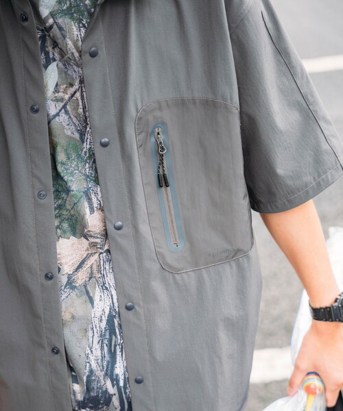 【セール】+phenix/プラスフェニックス TECH SS-SHIRT/テック ショートスリーブシャツ/半袖/リラックスフィット(シャツ/ブラウス)|+phenix(プラスフェニックス) 【セール】+phenix/プラスフェニックス TECH SS-SHIRT/テック ショートスリーブシャツ/半袖/リラックスフィット(シャツ/ブラウス)|+phenix(プラスフェニックス)