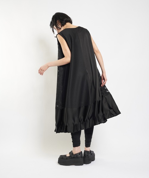 gomme ゴム　ワンピース gomme（ゴム） ワンピース ウォームPツイル リフトタックワンピース
