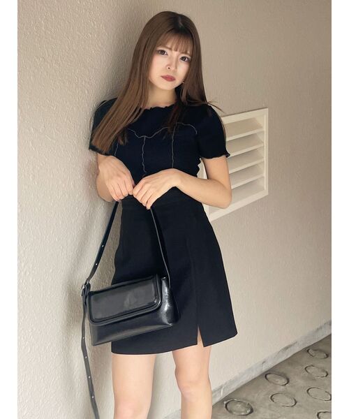 MURUA(ムルーア)の「スリットミニスカート(スカート・レディース・ブラック/ブルー/グレー・1/2)」の13枚目の写真