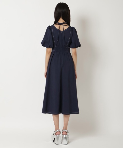 REDYAZEL（レディアゼル）の「バルーンスリーブワンピース（ワンピース・レディース・ネイビー/グレー/ブルー・FREE）」の11枚目の写真