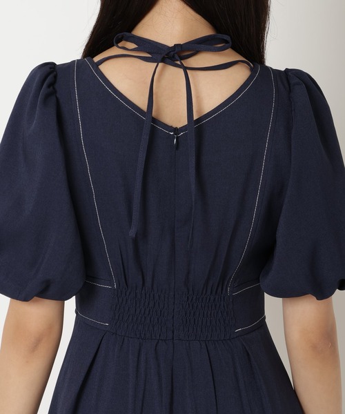 REDYAZEL（レディアゼル）の「バルーンスリーブワンピース（ワンピース・レディース・ネイビー/グレー/ブルー・FREE）」の14枚目の写真