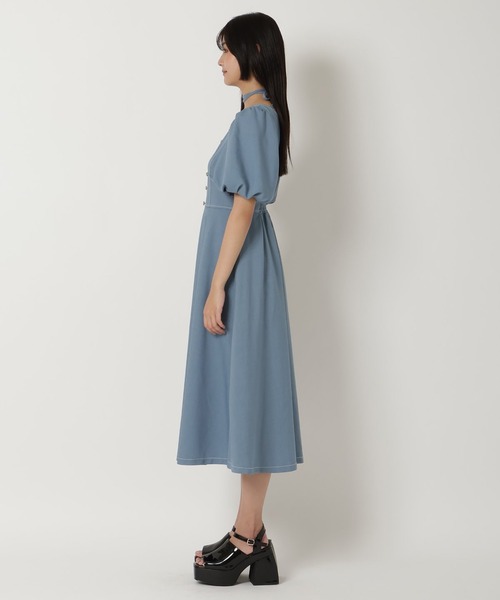 REDYAZEL（レディアゼル）の「バルーンスリーブワンピース（ワンピース・レディース・ネイビー/グレー/ブルー・FREE）」の16枚目の写真