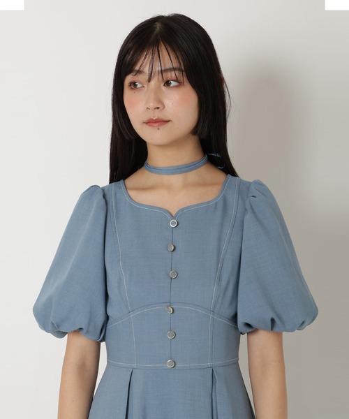 REDYAZEL（レディアゼル）の「バルーンスリーブワンピース（ワンピース・レディース・ネイビー/グレー/ブルー・FREE）」の18枚目の写真