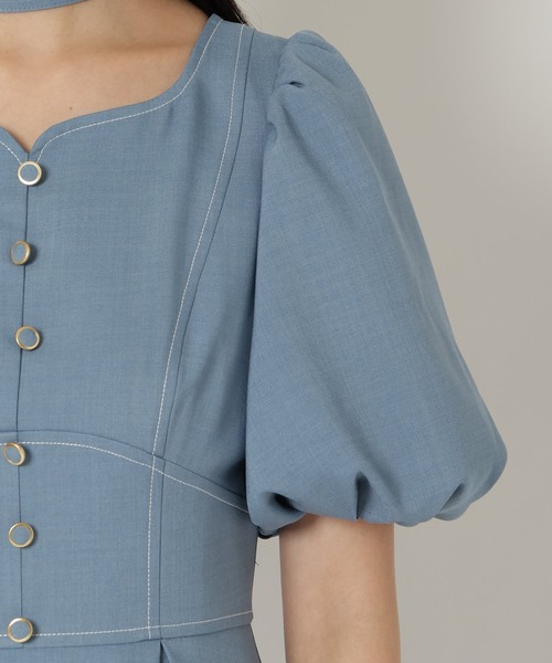 REDYAZEL（レディアゼル）の「バルーンスリーブワンピース（ワンピース・レディース・ネイビー/グレー/ブルー・FREE）」の20枚目の写真