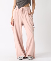 FOREVER 21 | 【2024SS】サイドカットピグメントワイドスウェットパンツ(スウェットパンツ)