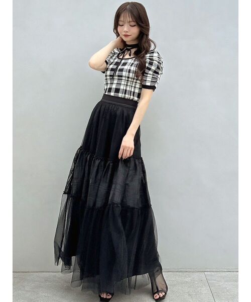 RESEXXY（リゼクシー）の「チュールボリュームスカート（スカート・レディース・レッド/ブラック/グレー・FREE）」の20枚目の写真
