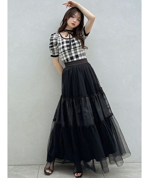 RESEXXY（リゼクシー）の「チュールボリュームスカート（スカート・レディース・レッド/ブラック/グレー・FREE）」の21枚目の写真