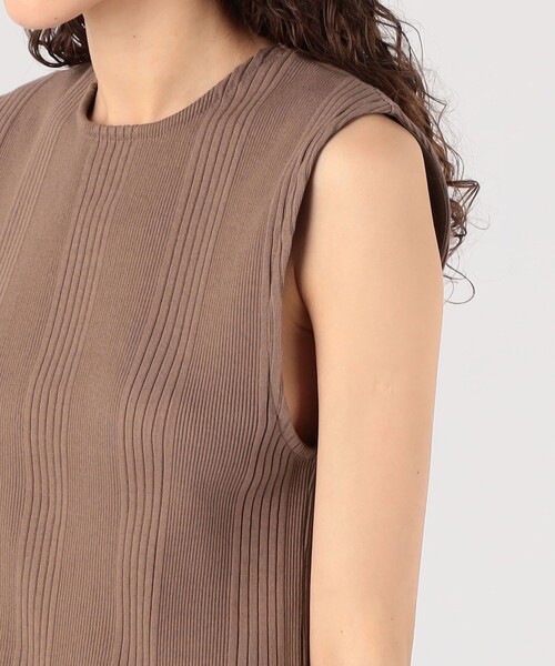【完売人気商品】MACPHEE コットンスムース ノースリーブプルオーバー MACPHEE - 【MACPHEE】コットンスムース ノースリーブプルオーバーの