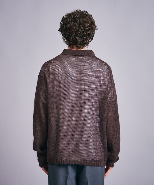 MONKEY TIME(モンキータイム)の「シアー モヘヤ ミックス ポロシャツ(ポロシャツ・メンズ・ワインレッド/ブラック・S/L/M)」の13枚目の写真