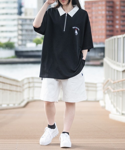 U.S. POLO ASSN.（ユーエスポロアッスン）の「【3】〔U.S.POLOASSN.〕ワンポイントロゴ 刺繍 TCツイル イージーショーツ（チノパンツ・メンズ・ベージュ/ホワイト/チャコールグレー/ブラック/ネイビー・MEDIUM/X-LARGE/LARGE）」の10枚目の写真