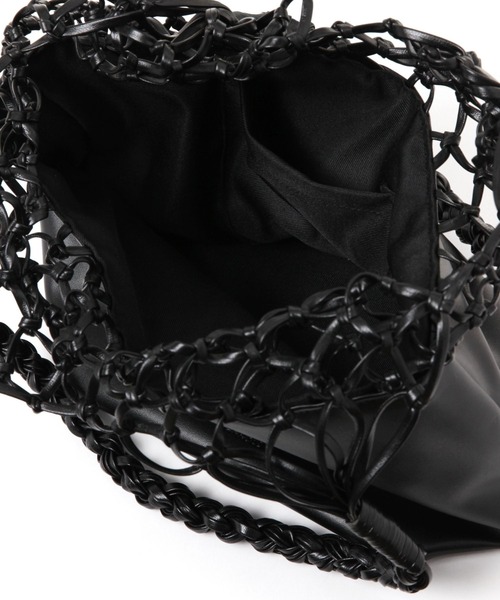 LAKOLE(ラコレ)の「PUメッシュコンビトートバッグ / 128372(トートバッグ・レディース・ライトグリーン/その他1/ブラック・FREE)」の12枚目の写真