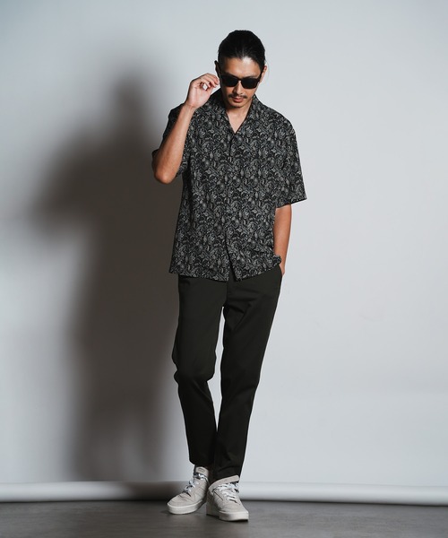 RATTLE TRAP（ラトルトラップ）の「ペイズリープリントオープンカラーシャツ（シャツ/ブラウス・メンズ・ブルー系その他/ブラック系その他・M/L/LL）」の6枚目の写真
