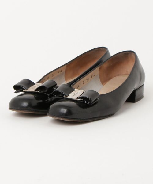 フェラガモ パンプス ブラック レディース Salvatore Ferragamo 01F832