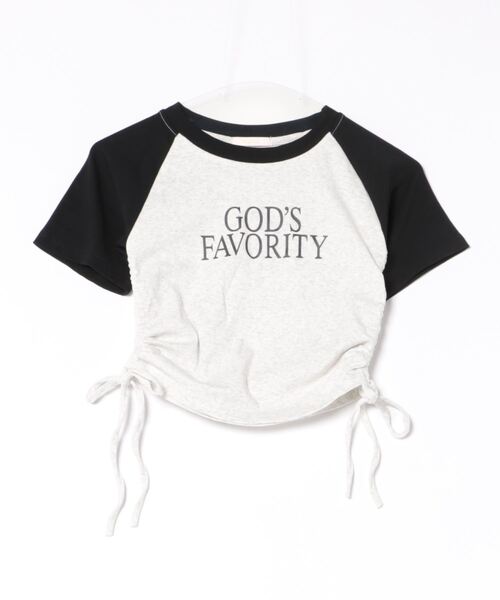 frunco(フランコ)の「クロップドラグランTシャツ(Tシャツ/カットソー・レディース・グリーン/グレー・FREE)」の5枚目の写真