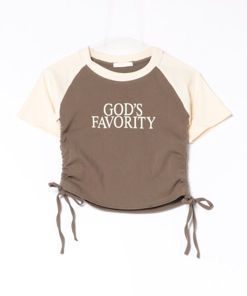 frunco(フランコ)の「クロップドラグランTシャツ(Tシャツ/カットソー・レディース・グリーン/グレー・FREE)」の3枚目の写真