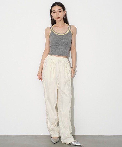 SEN TOKYO（セントーキョー）の「大人カジュアルな装いに。レースラインパンツ（スラックス・レディース・ホワイト・S/M）」の14枚目の写真