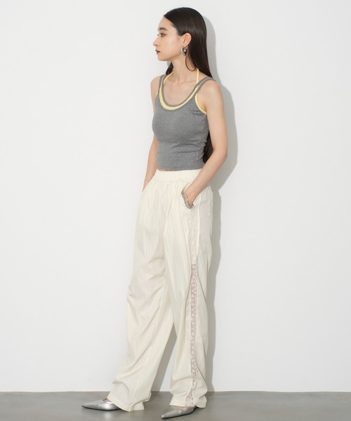 SEN TOKYO（セントーキョー）の「大人カジュアルな装いに。レースラインパンツ（スラックス・レディース・ホワイト・S/M）」の16枚目の写真