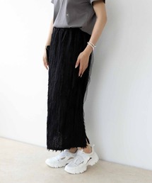 フリンジジャガードスカート