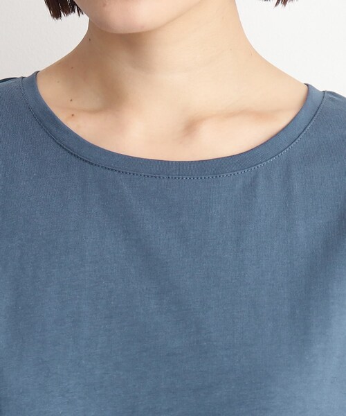 THE SHOP TK （ザ ショップ ティーケー ）の「◆バックギャザー切り替えワンピース【洗える】（ワンピース・レディース・ナチュラル/ブルー/ブラック・12/13）」の6枚目の写真