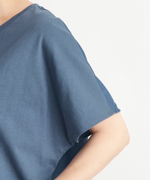 THE SHOP TK （ザ ショップ ティーケー ）の「◆バックギャザー切り替えワンピース【洗える】（ワンピース・レディース・ナチュラル/ブルー/ブラック・12/13）」の11枚目の写真