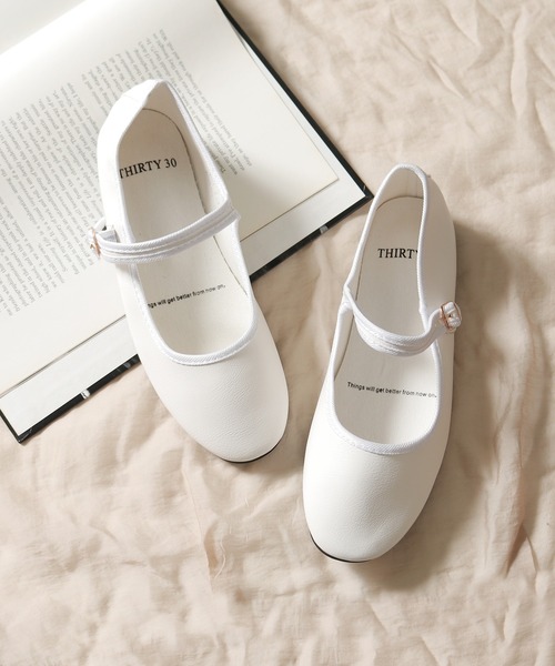 ROOPTOKYO（ループトウキョウ）の「ストラップシューズ メリージェーン（バレエシューズ・レディース・ホワイト/ブラウン系・23.5cm/24.5cm/23.0cm/24.0cm/25.0cm）」の11枚目の写真