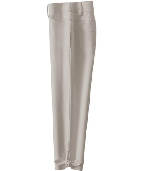 BELLUNA PLUS(ベルーナ)の「美脚ストレッチ裾リボンクロップド53丈(その他パンツ・レディース・ストライプ/ライトグレー/ライトブルーグレー/ブラック/グレイッシュベージュ/オフホワイト/セージグリーン・SMALL/MEDIUM/LARGE/X-LARGE)」の5枚目の写真