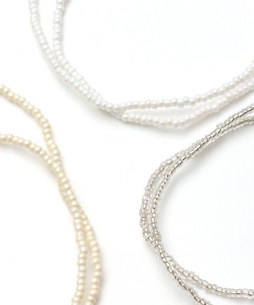 チチカカ(チチカカ)の「9連ビーズブレスレット(ブレスレット・レディース・ホワイト/ターコイズブルー・FREE)」の6枚目の写真