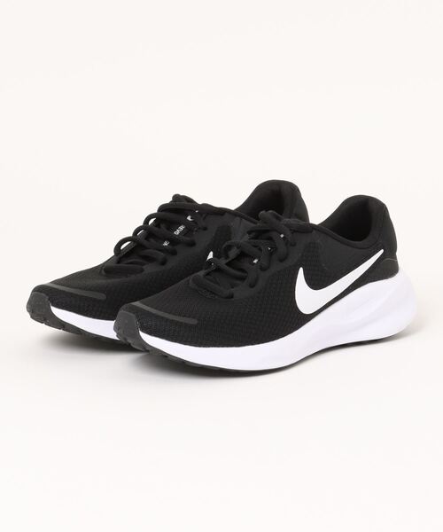 NIKE（ナイキ）の「【NIKE】ナイキ WMNS REVOLUTION 7（ウィメンズ レボリューション7）FB2208（スニーカー・レディース・ブラック×ブラック/ブラック×ホワイト・23.0cm/22.5cm/25.0cm/24.5cm/24.0cm/23.5cm）」の2枚目の写真