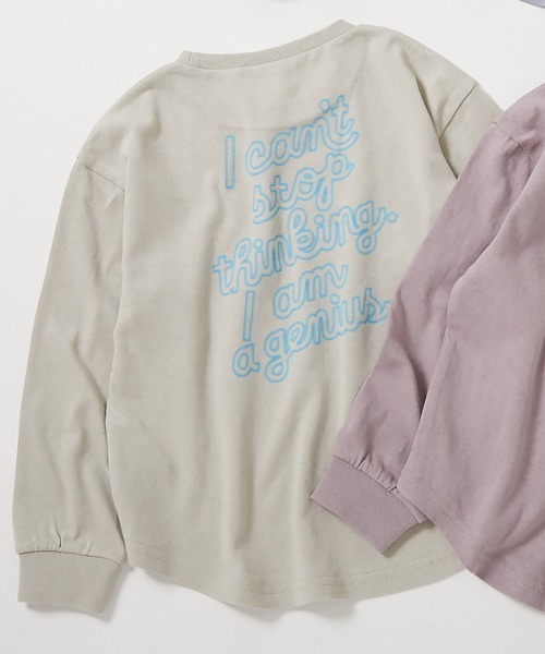 devirock（デビロック）の「綿100％ デビラボ ガールズ プリント 長袖Tシャツ（Tシャツ/カットソー・キッズ・パープル系その他6/パープル系その他5/ブラック系その他3/ホワイト系その他2/パープル系その他3/ブラック系その他/パープル系その他4/ホワイト系その他/パープル系その他2/パープル系その他/グレー系その他/ブラック系その他2・100cm/90cm/160cm/150cm/140cm/130cm/120cm/110cm）」の6枚目の写真