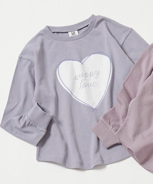 devirock（デビロック）の「綿100％ デビラボ ガールズ プリント 長袖Tシャツ（Tシャツ/カットソー・キッズ・パープル系その他6/パープル系その他5/ブラック系その他3/ホワイト系その他2/パープル系その他3/ブラック系その他/パープル系その他4/ホワイト系その他/パープル系その他2/パープル系その他/グレー系その他/ブラック系その他2・100cm/90cm/160cm/150cm/140cm/130cm/120cm/110cm）」の7枚目の写真