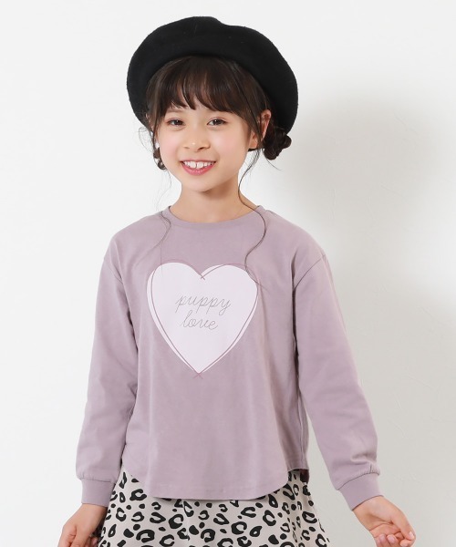 devirock（デビロック）の「綿100％ デビラボ ガールズ プリント 長袖Tシャツ（Tシャツ/カットソー・キッズ・パープル系その他6/パープル系その他5/ブラック系その他3/ホワイト系その他2/パープル系その他3/ブラック系その他/パープル系その他4/ホワイト系その他/パープル系その他2/パープル系その他/グレー系その他/ブラック系その他2・100cm/90cm/160cm/150cm/140cm/130cm/120cm/110cm）」の8枚目の写真