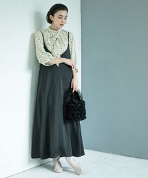 OPAQUE.CLIP | 2WAY ヴィンテージサテンキャミワンピース【洗濯機洗い可】(ワンピース)