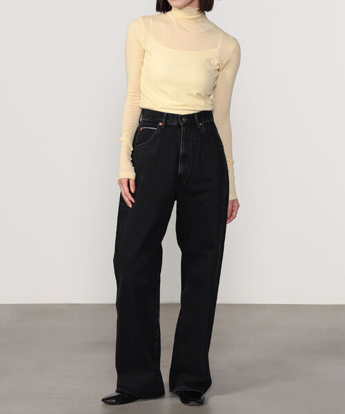 美品/THE SHINZONE 別注HIGH WAIST DENIM BLACK THE SHINZONE |〈別注〉HIGH WAIST DENIM BLACK WOMEN（デニム
