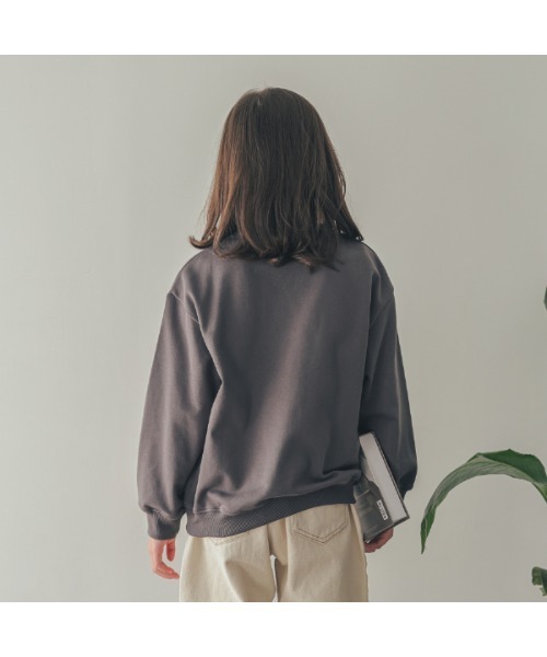 ZERO standerd(ゼロスタンダード)の「ゼロスタンダード Cape Vinesトレーナー(スウェット・キッズ・ブラック/チャコールグレー/サンドベージュ・110cm/160cm/100cm/120cm/130cm/140cm/150cm)」の6枚目の写真