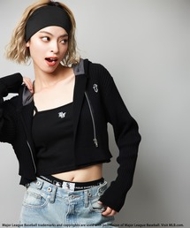 BACK TO THE FIELD | 【MLB】エルボーパッチニットロゴパーカー(パーカー)