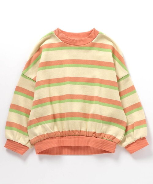 BREEZE（ブリーズ）の「POP総柄トレーナー（スウェット・キッズ・グリーン/レッド/オレンジ/ラベンダー/サックスブルー/ブラック/オフホワイト・140/130/120/110/100/90/80）」の14枚目の写真