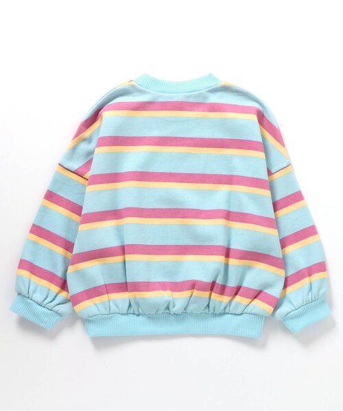 BREEZE（ブリーズ）の「POP総柄トレーナー（スウェット・キッズ・グリーン/レッド/オレンジ/ラベンダー/サックスブルー/ブラック/オフホワイト・140/130/120/110/100/90/80）」の18枚目の写真