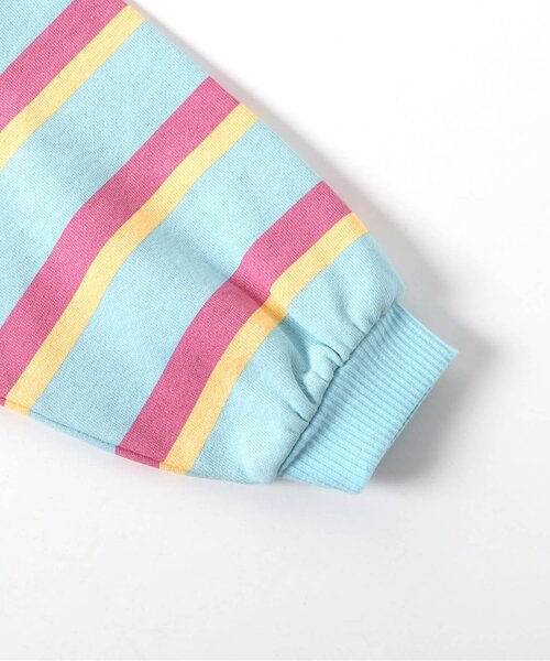 BREEZE（ブリーズ）の「POP総柄トレーナー（スウェット・キッズ・グリーン/レッド/オレンジ/ラベンダー/サックスブルー/ブラック/オフホワイト・140/130/120/110/100/90/80）」の20枚目の写真