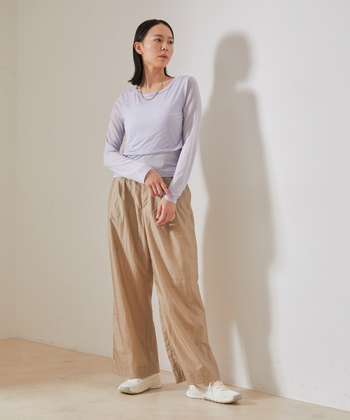 NERGY（ナージー）の「【SET】カシミアシルクレイヤードトップス（アンサンブル・レディース・オフホワイト/ブラック/ラベンダー/オレンジ・FREE）」の18枚目の写真