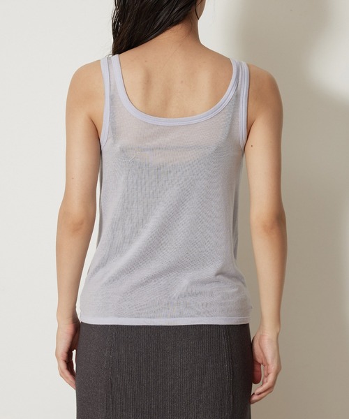 NERGY（ナージー）の「【SET】カシミアシルクレイヤードトップス（アンサンブル・レディース・オフホワイト/ブラック/ラベンダー/オレンジ・FREE）」の11枚目の写真