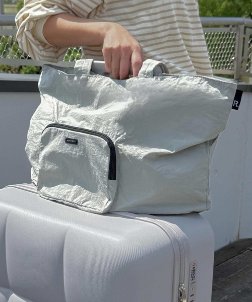 ROOTOTE(ルートート)の「ルートート / SN.GRANDE.パッカブル-B(トートバッグ・レディース・ブラック/グレー/グリーン/コーラルピンク/クリーム・FREE)」の3枚目の写真