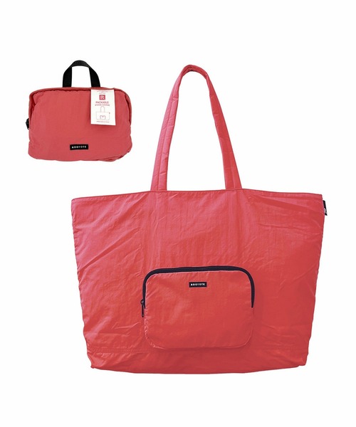 ROOTOTE(ルートート)の「ルートート / SN.GRANDE.パッカブル-B(トートバッグ・レディース・ブラック/グレー/グリーン/コーラルピンク/クリーム・FREE)」の6枚目の写真