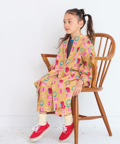 HOGAN RANCH WEAR（ホーガンランチウエア）の「マオカラーワンピース（ワンピース・キッズ・チャコール/マルチ・140/130/120/110/100/90/150）」の6枚目の写真