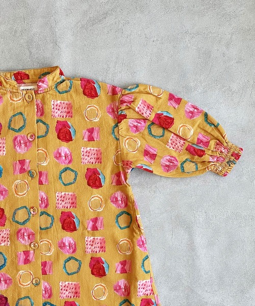 HOGAN RANCH WEAR（ホーガンランチウエア）の「マオカラーワンピース（ワンピース・キッズ・チャコール/マルチ・140/130/120/110/100/90/150）」の11枚目の写真