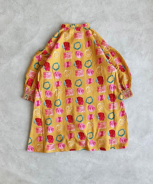 HOGAN RANCH WEAR（ホーガンランチウエア）の「マオカラーワンピース（ワンピース・キッズ・チャコール/マルチ・140/130/120/110/100/90/150）」の10枚目の写真