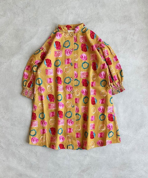 HOGAN RANCH WEAR（ホーガンランチウエア）の「マオカラーワンピース（ワンピース・キッズ・チャコール/マルチ・140/130/120/110/100/90/150）」の9枚目の写真