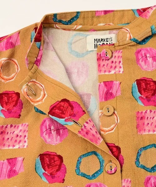 HOGAN RANCH WEAR（ホーガンランチウエア）の「マオカラーワンピース（ワンピース・キッズ・チャコール/マルチ・140/130/120/110/100/90/150）」の12枚目の写真