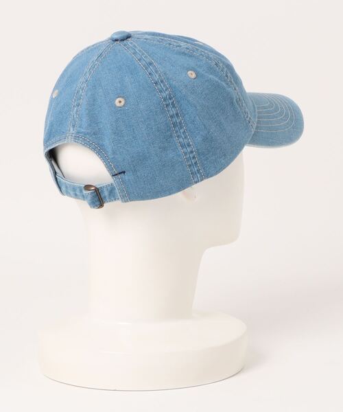 Lee（リー）の「LEE / USED DENIM LOGO CAP / LA0385（キャップ・レディース・ブラック/インディゴブルー/ブルー・MEDIUM）」の4枚目の写真