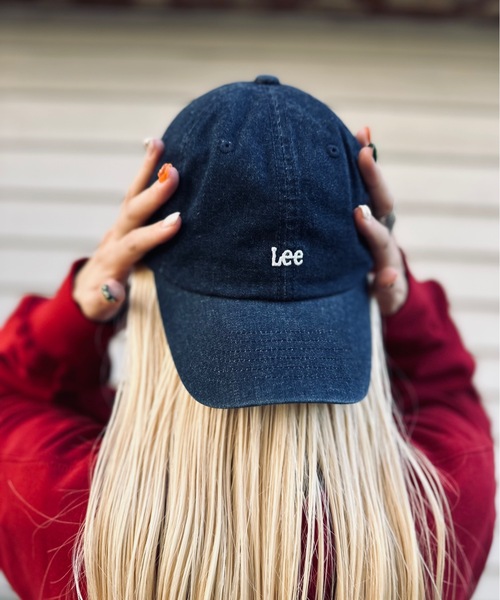 Lee（リー）の「LEE / USED DENIM LOGO CAP / LA0385（キャップ・レディース・ブラック/インディゴブルー/ブルー・MEDIUM）」の2枚目の写真